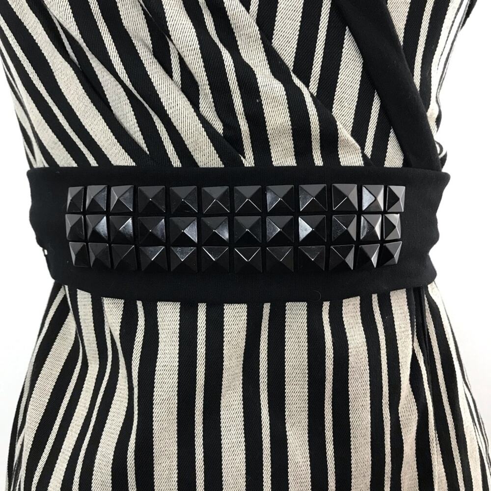 Anthropologie Eva Franco Strapless Dress Size 4 Stripes Retro Mod Coquette Prom - Picture 3 of 7